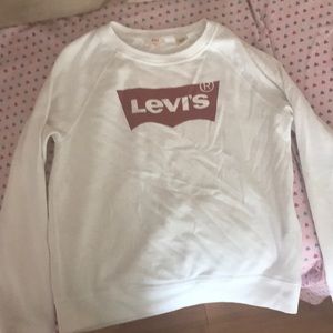 Levi’s white sweatshirt size small
